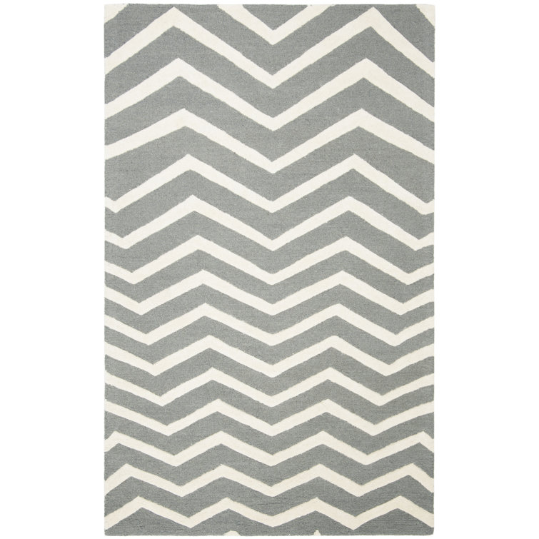 Shept Mallet Chevron Wool Hand Woven Area Rug