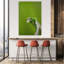 Curious Green Anole Peaceful Serene Vibrant Lizard Nature Wildlife Wall Art Print 1 Piece Wrapped Canvas Wall Art-1512111627