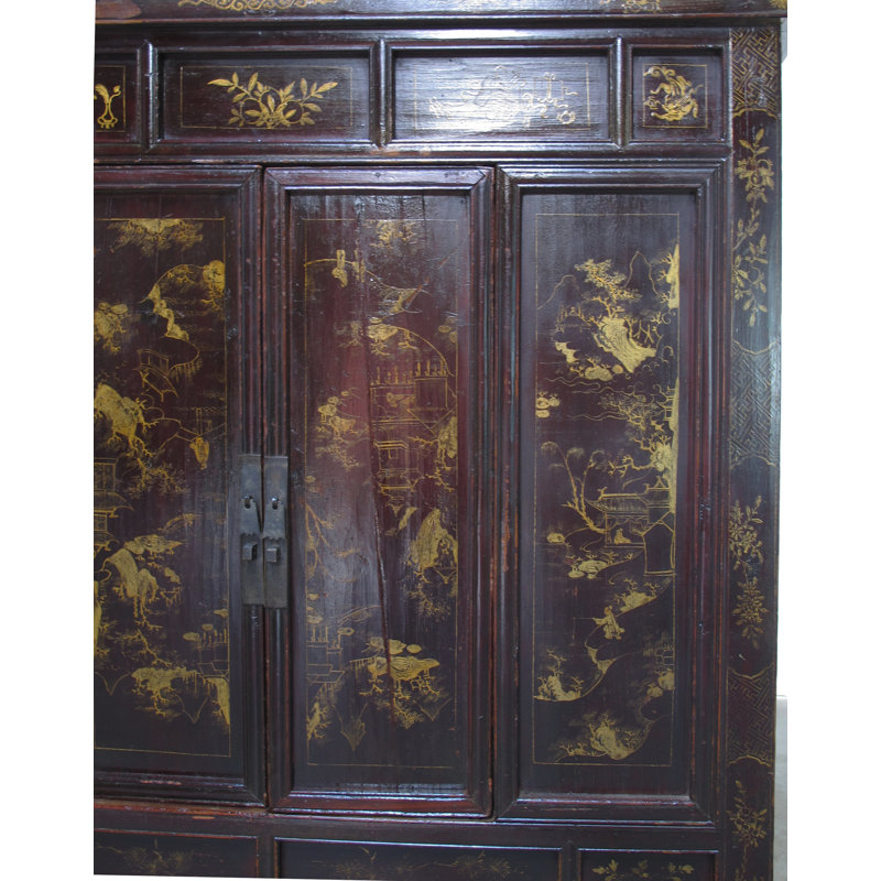 Antique Chinese Chinoiserie-Style Cabinet