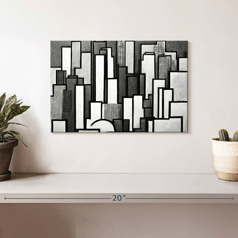 Kavia Atlanta Cityscape BW, H 8 po x l 12 po