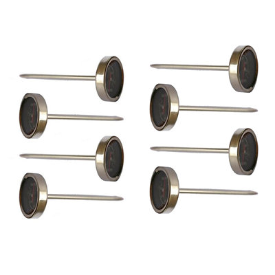 Megamaster 8-pack Stainless Steel Meat Thermometers – 3.3" Analog Instant Read For Steak, Chicken, Turkey – Grill Accessory For Bbq, Grilling, Outdoor Cooking – (2 Pack Of 530-0029p)