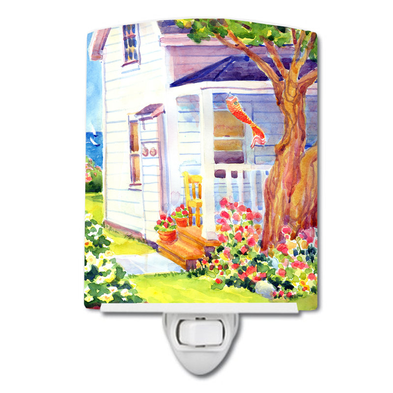 Cottage at the Beach Ceramic Night Light