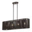 Grand lustre linéaire en bronze anglais à 4 lumières Acordia-1023162010-1023162014