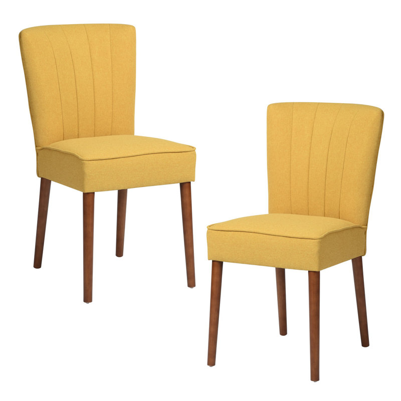 Newquay Upholstered Dining Chair, Yellow