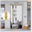 Miroir de plancher 32 po x 70 po avec cadre en bois artificiel, design élégant et durabilité, un incontournable pour les chambres à coucher, les magasins de vêtements et les salons