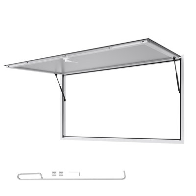 Fenêtre de service à cadre en alliage d'aluminium de 74 x 40 po Concession Window