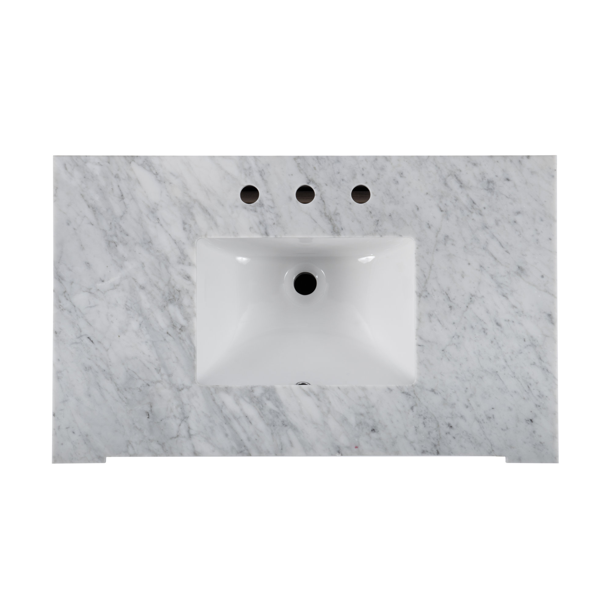 Garza 36" Single Bathroom Vanity Set, Walnut