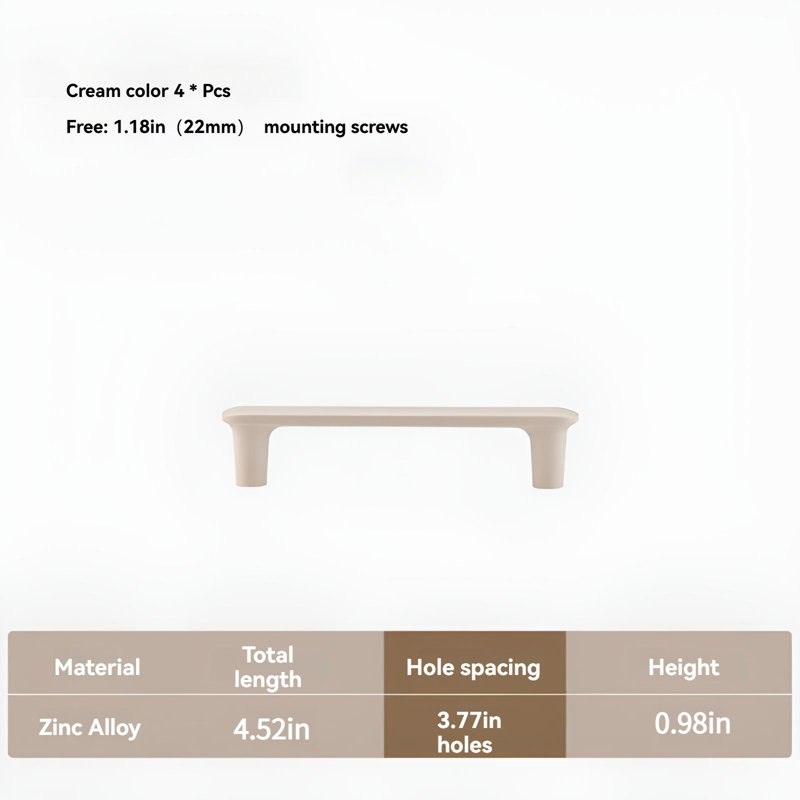 Minimalist Solid Color Handle, Suitable For Cabinet Door Handles