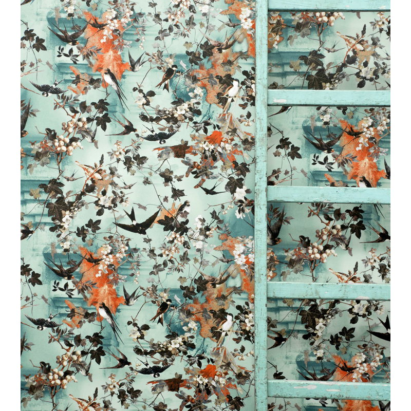 Les Papiers Floral Wallpaper Double Roll, Ete