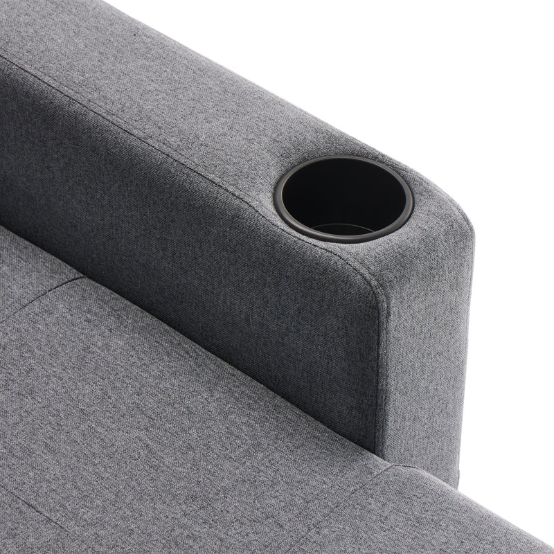 Blerim 3 Seater Sofa Bed, Dark Gray
