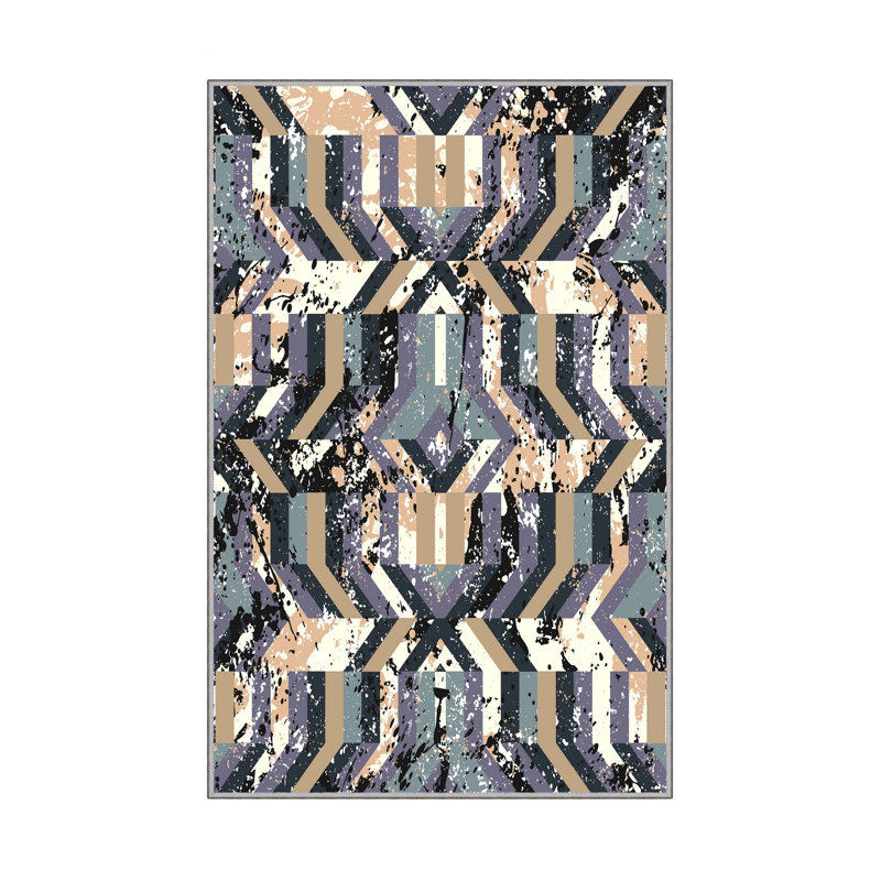 Premium Hall Carpet (3.3 x 6.6 ft), 100% Polyester, 0.4 in Pile Height | Antibacterial, Non-Slip PVC Dot Underside | Machine Washable, 3D Digital Printing | Ideal for Living Room, Bedroom, and Entryway Decor