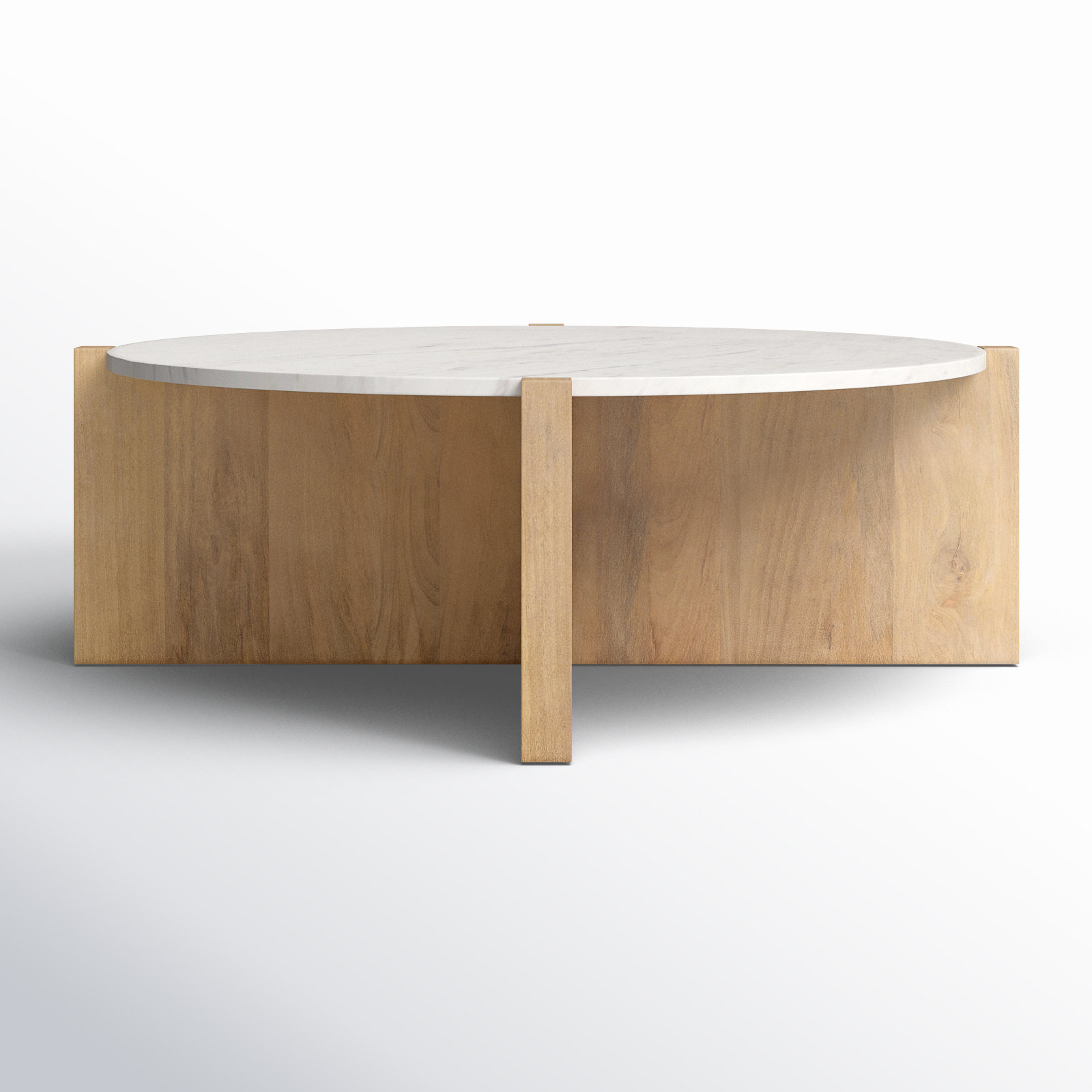 Lotus Single Coffee Table, Light Brown