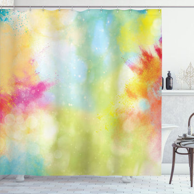 Shower Curtain with Hooks Included