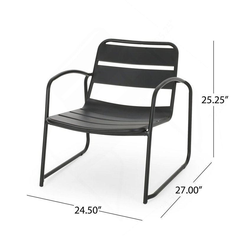 Conrad  Chat Set, Matte Black