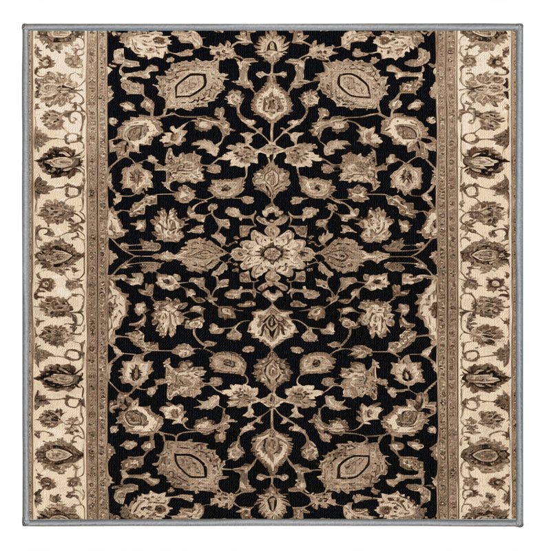 Tapis persan gris lavable à la machine