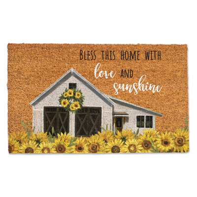 Tapis de porte Sunflower House