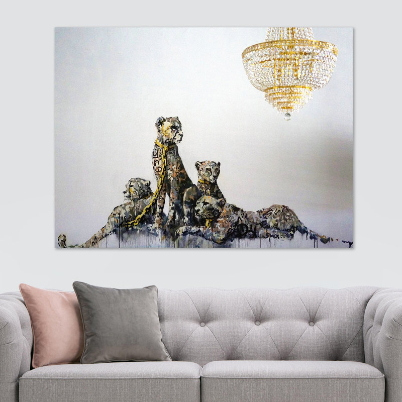 Cheetah - Leopard - Wrapped Canvas Print, 61cm H x 81.3cm W x 3.8cm D