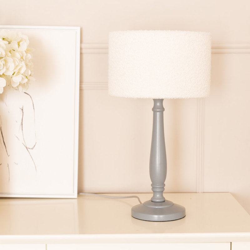 Anusca Table Lamp, Grey