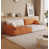 Orange / blanc cassé