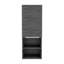 Armoire de salle de bain Mila, deux tablettes intérieures, deux tablettes extérieures, armoire à une porte - chêne Smokey-567642250