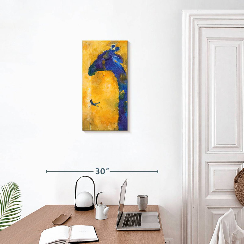 Girafe abstraite, H 24 po x l 12 po