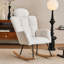 Fauteuil oscillant rembourré en tissu 055-Teddy