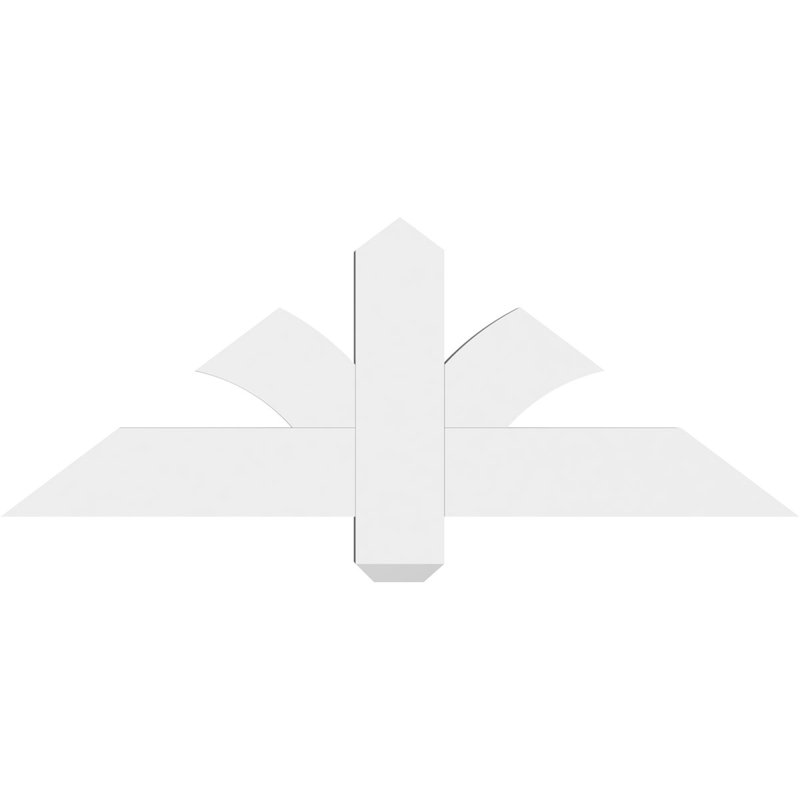 Support pour pignon en PVC Redmond, H 13,5 po x l 36 po (pas: 9/12), P 2 po x F 4 po