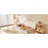 Adonnis Kids Montessori Style Playhouse Bed with Fence Railings, Removable House-Shaped Headboard,Kids Dress Up Rack-1847920646-1859203880