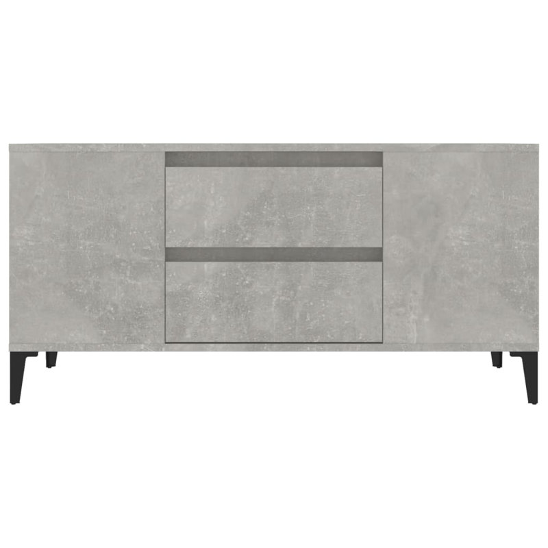 Keida Unfinished TV Stand for TVs up to 43", Concrete Grey