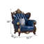 Fauteuil 52,7 po en cuir véritable capitonné