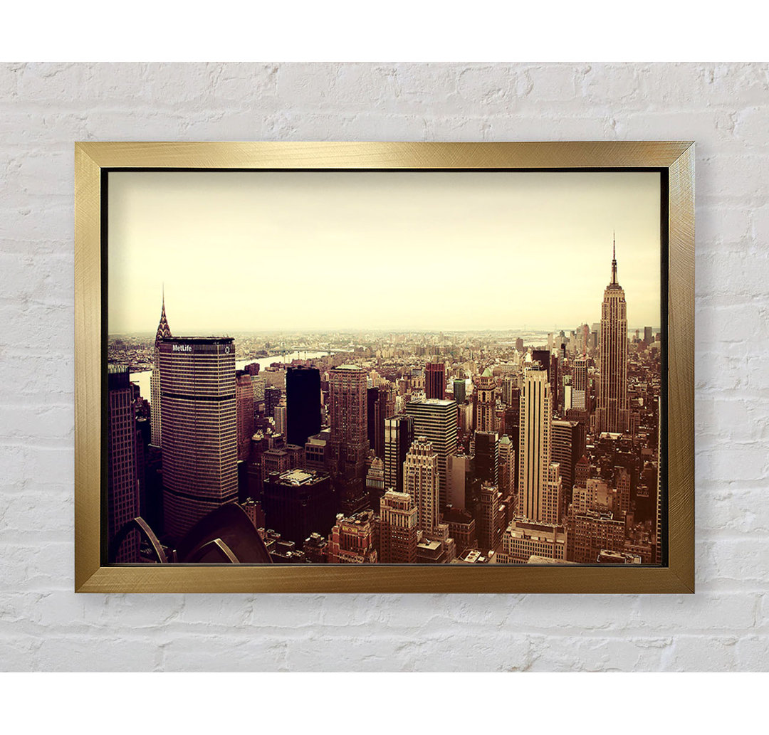 Empire State Building Retro - Druck