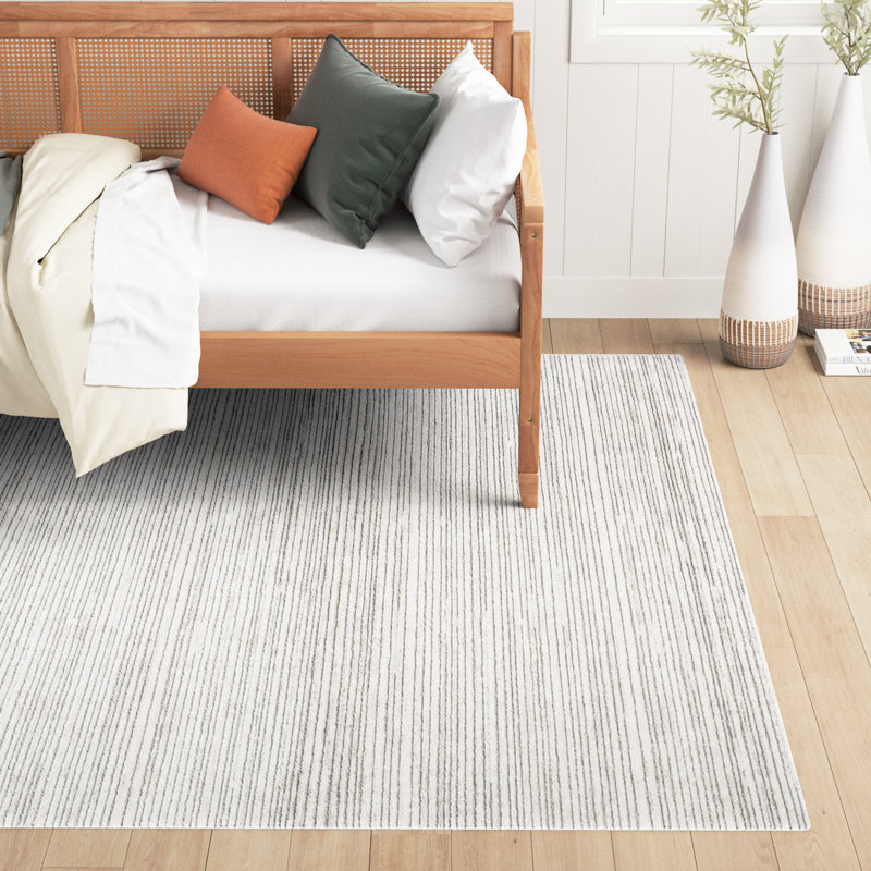 Aniketh Performance Solid Color Rug, Rectangle 6' x 9'