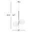 Drake 2-Light Glass Globe Pendant