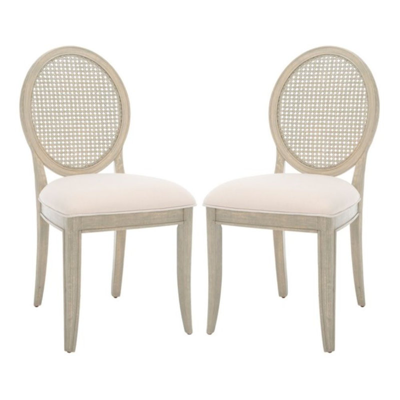 Chaise parsons capitonnée en tissu, Gris rustique