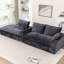 103" Cloud Sectional Couch with L - Shape Chaise, Boneless Modern Modular Large - Segment Sofa for Living Room, No Assembly Required-1475199592-1475199590