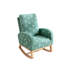 Chaise berçante moderne de 26,8 po de largeur pour chambre de bébé, fauteuil berçant d'appoint Mid Century