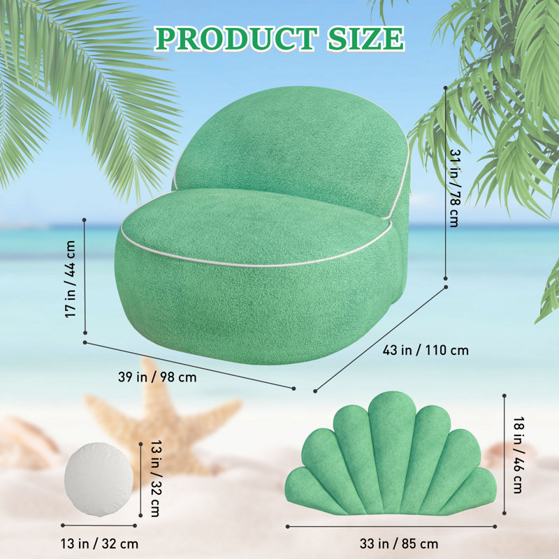 Fauteuil à billes 32 po Seashell