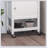 Utility Kitchen Cart, Rolling Island with Rubberwood Top, Narrow Butcher Block Surface, Storage Drawer & Cabinet-1747344321