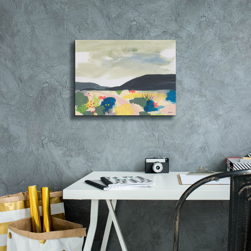 «Take Root In The Arid Soil 1» par Jan Weiss, art mural sur toile, H 12 po x l 16 po x P 0,75 po