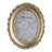 Mavin Chic Oval Photo Frame With Rosette Border - Decorative Picture Frame For Entryway And Living Room Display - Perfect For Wall Decor Accent - Gold-1315520145