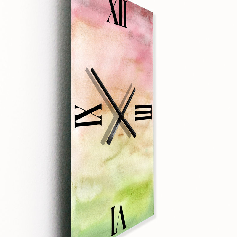 Horloge murale abstrait coucher de soleil, Petit