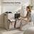 Double Laundry Hamper With Lid, 47.8 Gal Laundry Basket 2 Section With 2 Side Pockets, Dirty Clothes Hamper With Removable Bag, (Light Taupe)-567701607