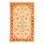Tapis décoratif en laine noué à la main de conception unique 3 pi 10 po x 6 pi 1 po Bronston New Ivoire Age