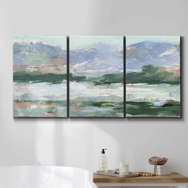 "Garden at Sainte", ensemble de 3 reproductions sur toile, H 48 po x l 96 po x P 2 po