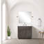 Meuble-lavabo simple en chêne 36 po X P 22 po D, plateau en marbre de culture et robinet-472108020-472108021