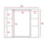 Armoire à pharmacie élégante avec portes doubles, miroir et tablette extérieure pour le rangement organisé-106732259