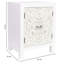 Keya 42cm W Manufactured Wood Bedside Table
