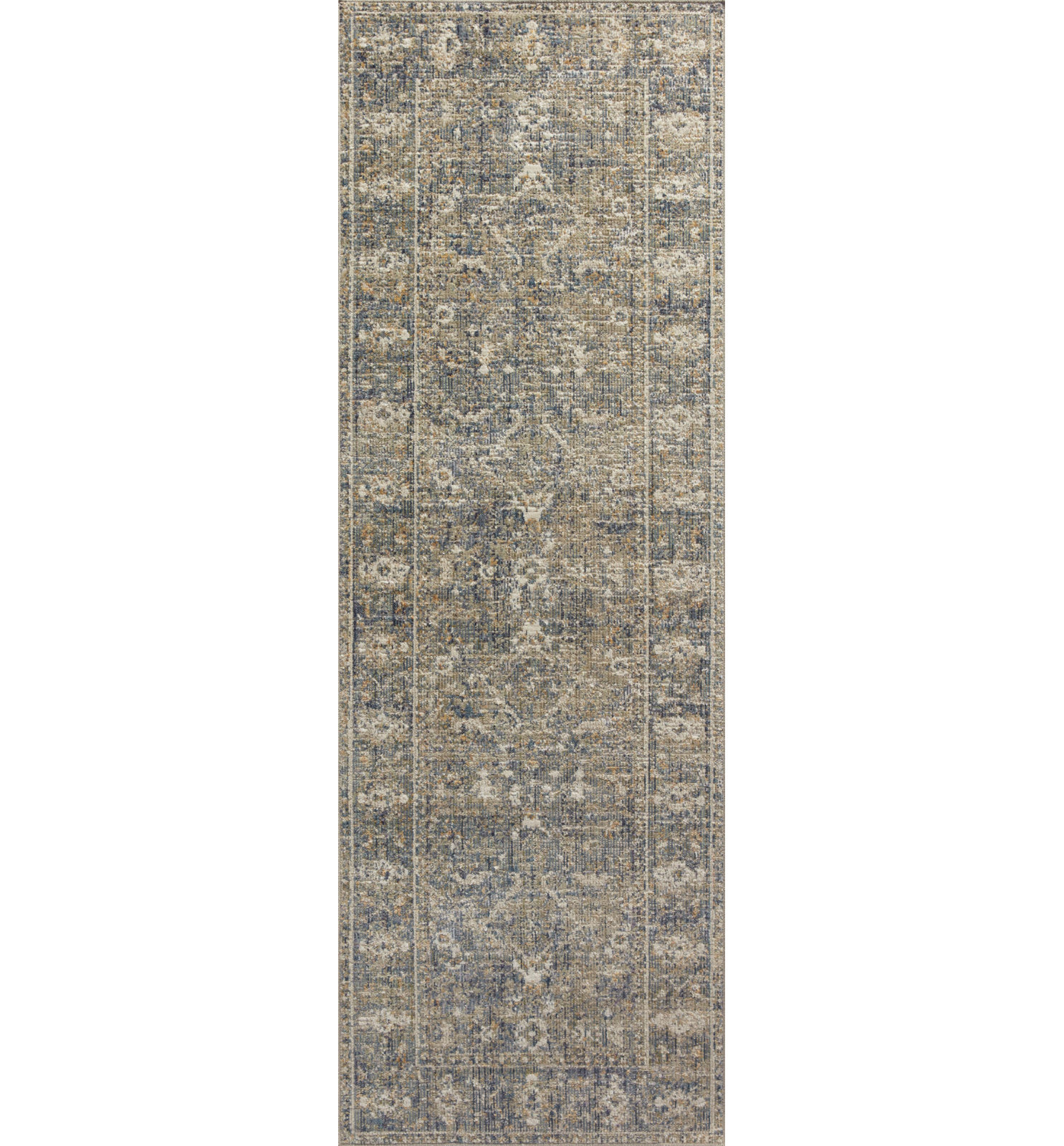 Chris Loves Julia x Loloi Rosemarie Sand Lagoon Rug, Runner 2'7" x 10'