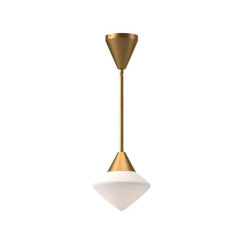 Orrin 1 - Light Unique/Statement Pendant, Aged Gold, 73.13" H x 8" W x 8" D