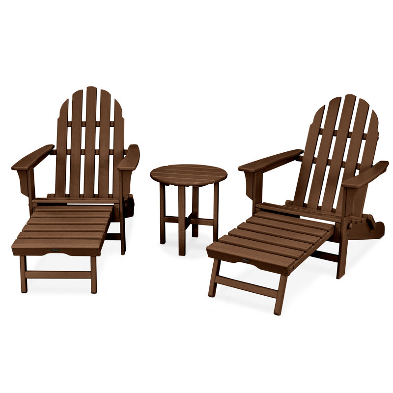 TREX Outdoors Cape Cod 3-Piece Ultimate Adirondack Set, Tree House
